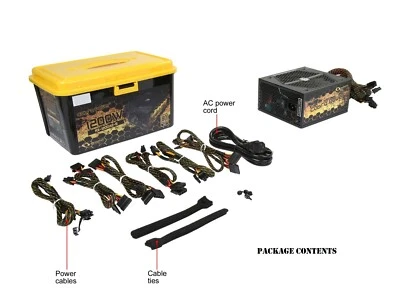 1200W ATX PC Power Supply RAIDMAX Cobra RX-1200AE-B SLI CrossFire Ready - Mint - Image 1 of 4