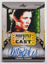 2014 Pop Century Pefectly Cast Star Wars Leia Carrie Fisher Autograph Card /25