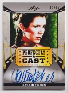 2014 Pop Century Pefectly Cast Star Wars Leia Carrie Fisher Autograph Card /25