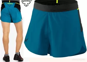 DYNAFIT pantaloncini verdi trail run ultraleggeri a secco rapido fodera in rete traspirante da uomo XS - Foto 1 di 13