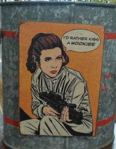 PRINCESS LEIA - STAR WARS *Handmade* Wood Photo MAGNET - Picture 1 of 1