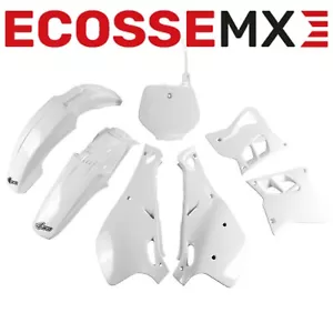 Kit de plástico Yamaha YZ125 YZ250 1993-1995 OVNI FABRICANTE DE EQUIPOS ORIGINALES blanco de fábrica - Imagen 1 de 10