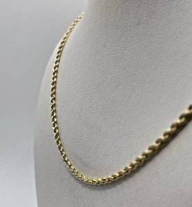 14kt Yellow Gold 2mm Rope Chain 18” - Picture 1 of 6