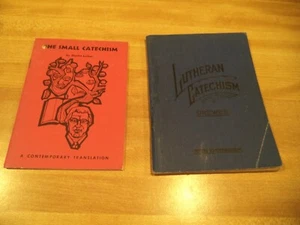 2 Martin Luther Small Catechism, one 1943, 112 pg, one contemporary 1968, 40 pg - Picture 1 of 23