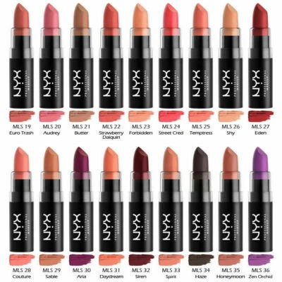 NYX Cosmetics MATTE LIPSTICK "MLS"  Free Fast Shipping ! Brand New! MLS22-MLS45 - Image 1 of 3