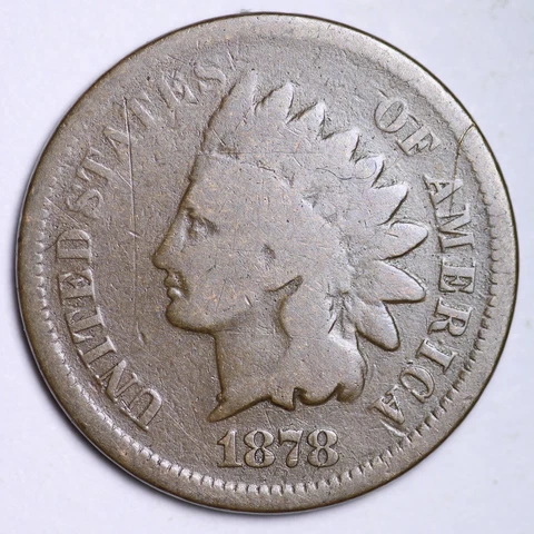 1878 INDIAN HEAD CENT G/VG FREE SHIPPING LOWEST PRICES ON THE BAY Cover