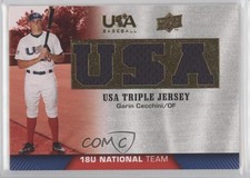 2009 USA Baseball Box Set Triple Jersey 18U National Team Garin Cecchini