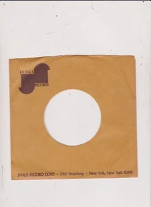 JANUS 45 RPM COMPANY SLEEVE FREE SHIP IN U S - Picture 1 of 1