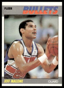 1987-88 Fleer #67 Jeff Malone BASKETBALL Washington Bullets - Picture 1 of 2