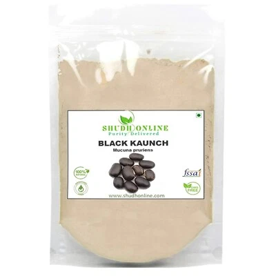 Shudh Online Black Kaunch Beej Powder, Konch Seed, Alkushi 100g Kala Koch ke Bej