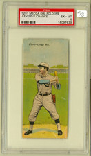 1911 T201 Mecca Double Fold JOHNNY EVERS FRANK CHANCE Chicago Cubs HOF PSA 6