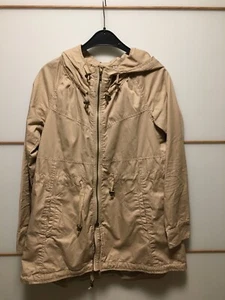 wNEU Damen Jacke Übergangsjacke Damenjacke Mantel Kapuze Canvas Parka Gr. 36 - Bild 1 von 2