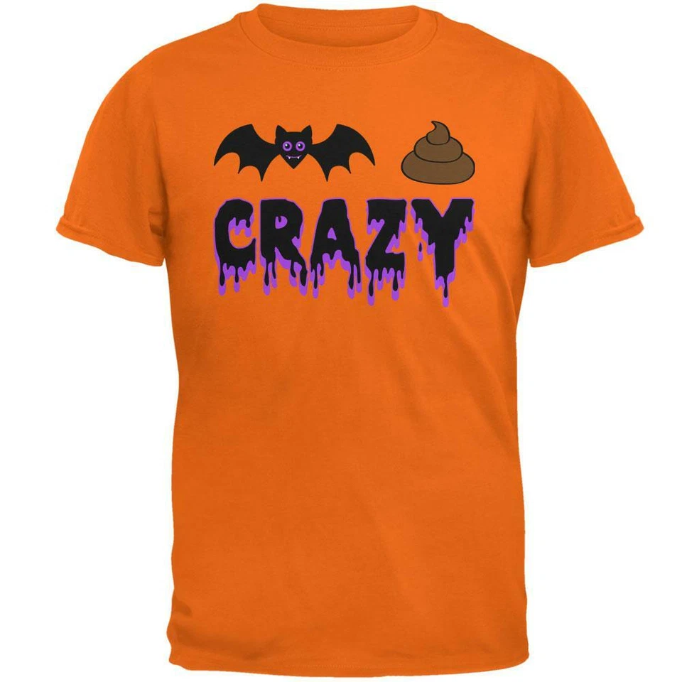 Camiseta de Halloween Bat Poop Crazy para hombre Foto 1 de 1