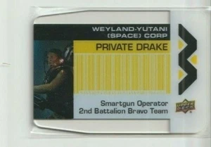 Tarjeta coleccionable 2018 Aliens Movie Plexi Business WY-8 Mark Rolston Private Drake  - Imagen 1 de 2