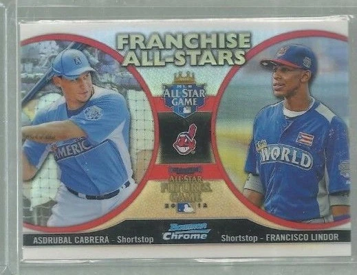  2012 Bowman Chrome Franchise All-Stars #CL Cabrera/Lindor (ref40398) - Image 1 of 1