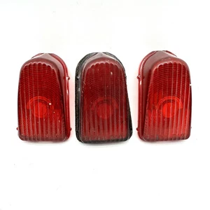Set of 3 1964 Chevy Impala Station Wagon Tail Light Lens OEM 5955098-2 - Picture 1 of 5