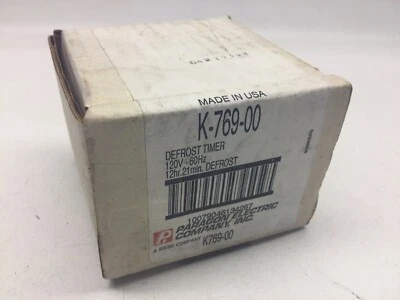 Таймер размораживания Paragon K-769-00 120 В - 60 Гц 12 часов. 21 мин. Размораживание - Изображение 1 из 4