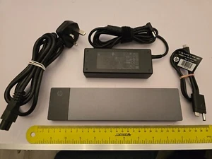 Station d'accueil station d'accueil HP ELITE THUNDERBOLT 3 DUAL DP USB 3.0 90 W UK HSTNN-CX01 - Photo 1/7