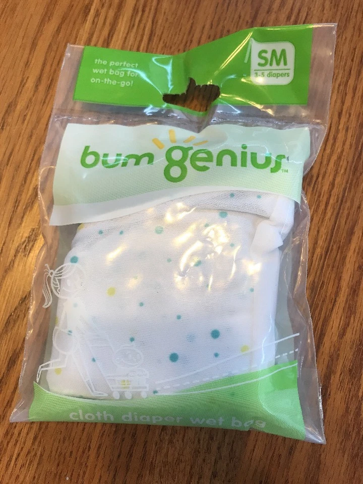bumGenius Cloth Diaper Wet Bag SM 3-5 Diapers-Brand New-Ships N 24h - Image 1 of 3