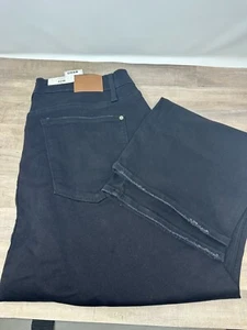 NWT Judy Blue Criss Cross Waist Dad Jean High Rise Black Denim~Size 22W~JB88563 - Picture 1 of 14