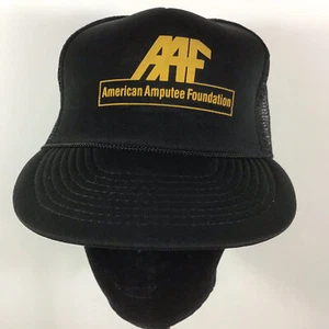 Cappello Vintage American Amputee Foundation Snap Back Regolabile Nero - Foto 1 di 11