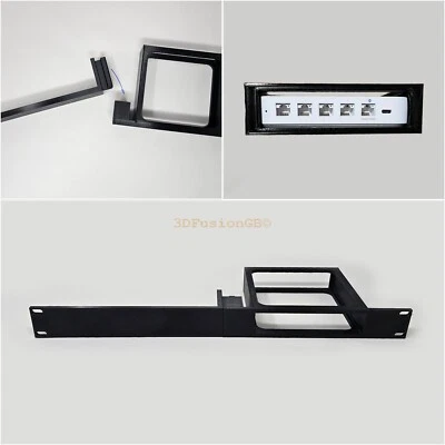 3DFUSIONGB 19" Rack Mount Halterung für Ubiquiti UCG ULTRA UXG MAX Cloud Gateway MAX 3DPrinted