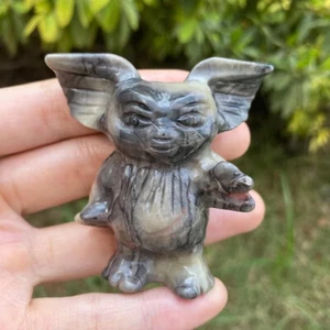2,5 Zoll Natur Muschelstein Quarz handgeschnitzt Kristall Gremlins Heilung 1 STCK. - Bild 1 von 9