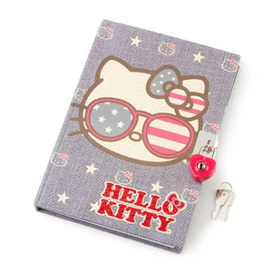 Hello Kitty Americana Lock Diary Star Stripes Red White Blue Patriotic - NWT - Picture 1 of 1