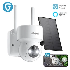 ieGeek 2K/3MP Überwachungskamera Aussen Akku mit IP65 2,4 GHz Humanoiderkennung - Bild 1 von 9