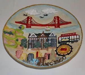 San Francisco Commemorative Plate-8" Diameter.  Golden Gate Bridge - Picture 1 of 2