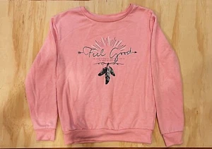 ATMOSPHERE-Printed pink sweatshirt, size, 4 USED- EXCELLENT CONDITION - Picture 1 of 1