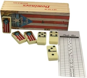 Puerto Rico Domino Set San Juan Doors Includes Score pad - Picture 1 of 2