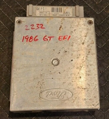 1986 Ford Fox Body Mustang ECU EFI VR1 5.0L EEC-IV E6SF-12A650-R1B - Image 1 of 4