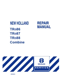 New Holland TR86, TR87, TR88 Combinación Servicio Manual Tienda de Reparación Taller Libro - Imagen 1 de 1