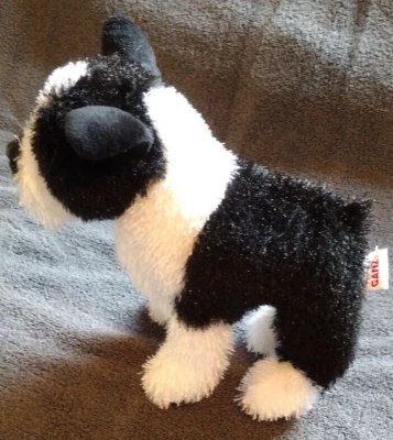 Ganz Webkinz Plush Boston Terrier Puppy Black White Stuffed Animal HM173 No Code - Image 1 of 4