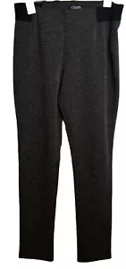 Pantalones elásticos para mujer Chaps blancos y negros talla L - Imagen 1 de 5