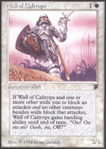 Wall of Caltrops ~ Damaged Legends MTG Magic UltimateMTG White Card - Image 1 of 1