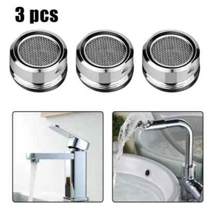 3pcs Brass Water Saving Faucet Tap Aerator 24mm Replaceable Filter Mixed Nozzle - Picture 1 of 7