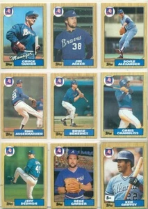 MLB-BASEBALL CARD LOT-1987 TOPPS-ATLANTA BRAVES-28 CARDS-TANNER-GRIFFEY-SUTTER - Picture 1 of 4
