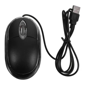 USB Mouse Standard Wired Ac Compatible Office for Desktop Computer - Afbeelding 1 van 12