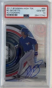 2017 Bowman High Tek #BHT-BB Bo Bichette Autografo Auto Toronto Blue Jays PSA 10 - Foto 1 di 5