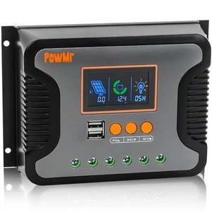PowMr 60A Solar Charge Controller 12V/24V/36V/48V Auto Regulator with Paramet... - Picture 1 of 6
