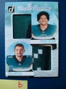 Maglione natalizio 2024 Donruss Johnny Wilson / Will Shipley #RHD-PHI duals RC MEM - Foto 1 di 2