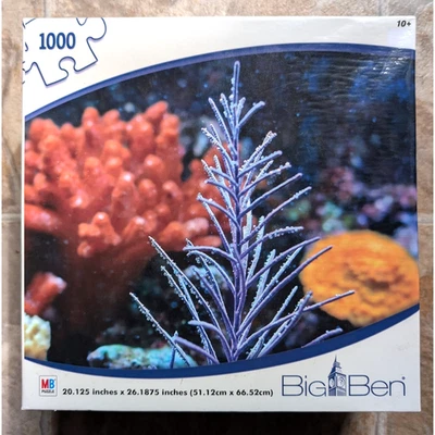 Rompecabezas Big Ben Hasbro 1000 Piezas Coral Océano Escena Subacuática ¡Nuevo! Foto 1 de 2