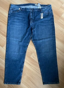 Damen Marks & Spencer Blau Denim Jeans Relaxed Slim Fit Gr. 24 R Neu mit Etikett - Bild 1 von 3
