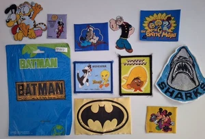 Vintage Aufnäher Patch Disney Tweety Batman Popeye Garfield Konvolut 11 Stück - Bild 1 von 12