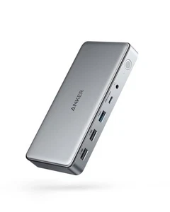 Anker 563 USB-C Docking Station 10-in-1 Max 100W Output MST Function Triple 48 - Photo 1/7