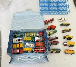 Lot Diecast Cars Vintage 1966 Lesney Matchbox Collector Case Hot wheels RED LINE - Bild 1 von 8