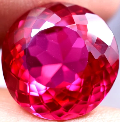 Extremely Rare & Natural 24.70 Ct SUNRISE RUBY GGL Certified Loose Gemstone - Image 1 of 4