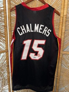 Mario Chalmers Signed Autographed Miami Heat Custom Black Jersey Beckett Auth. - Picture 1 of 4